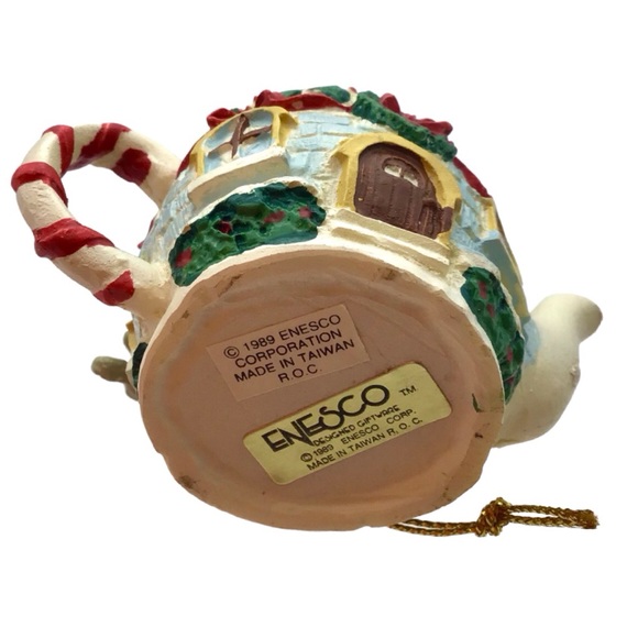 Enesco 1989 “Tea Time” Christmas Ornament - Picture 5 of 11
